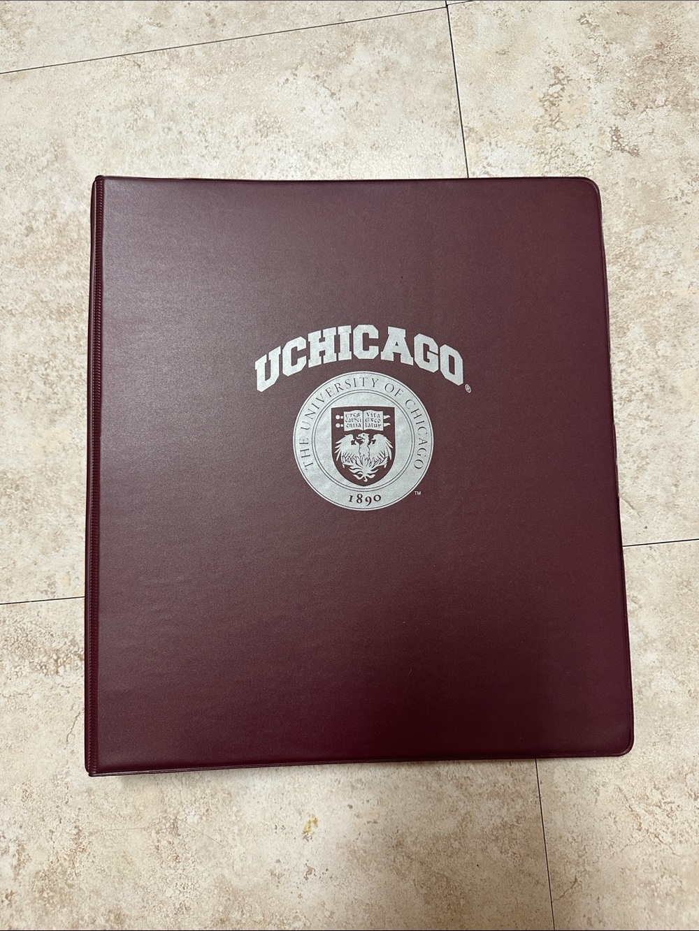 University of Chicago Maroon Logo Binder